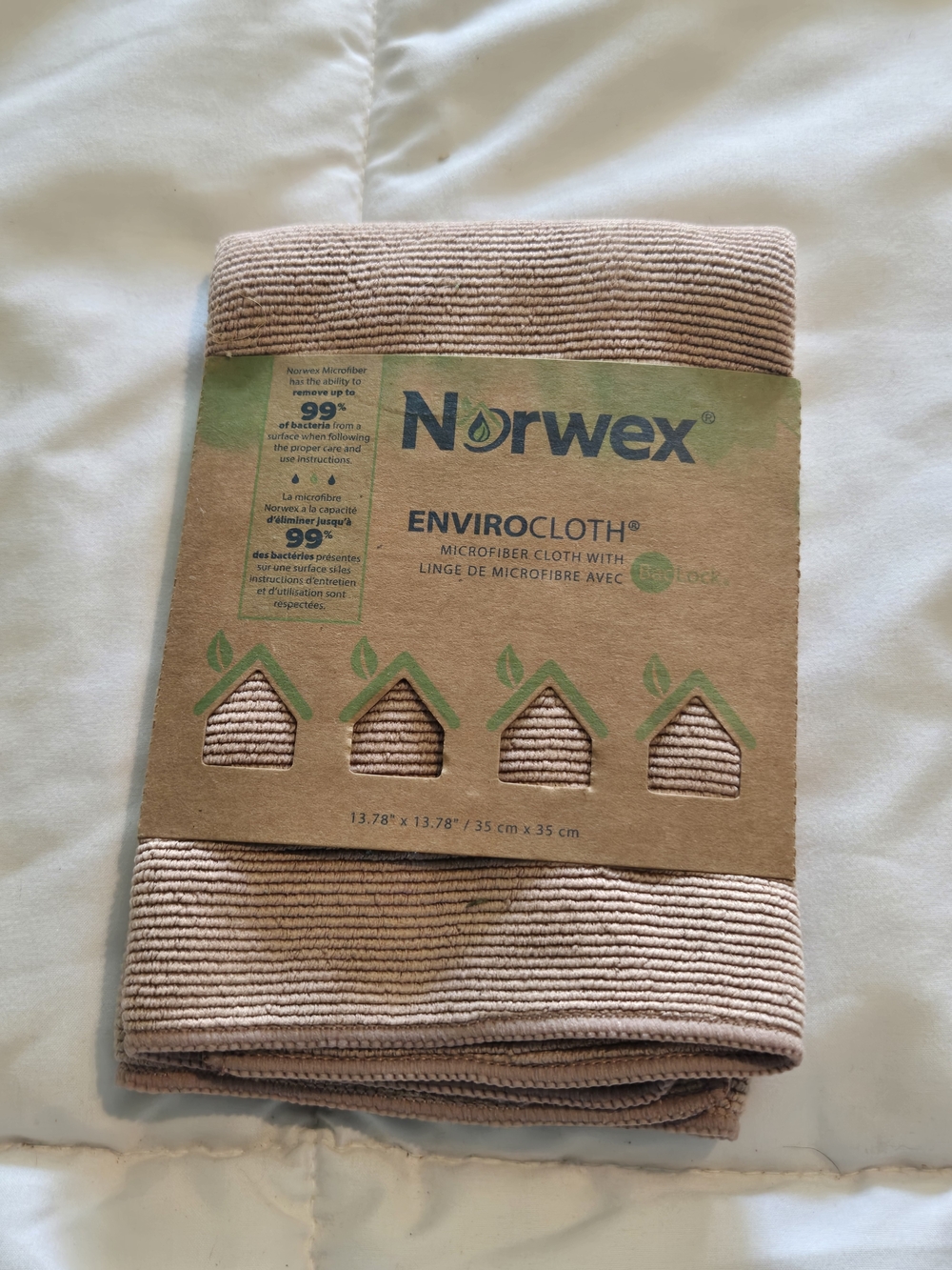 Norwex EnviroCloth Microfiber Cleaning Cloth - Light Taupe